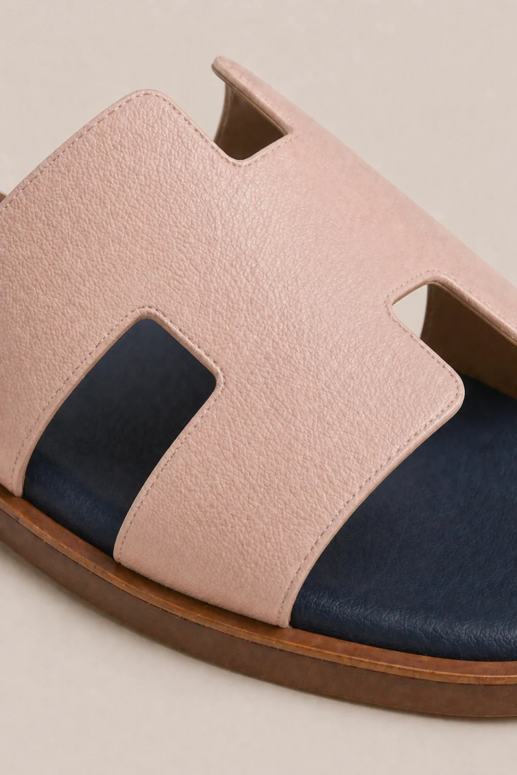 Riviera Leather Sandal Blush