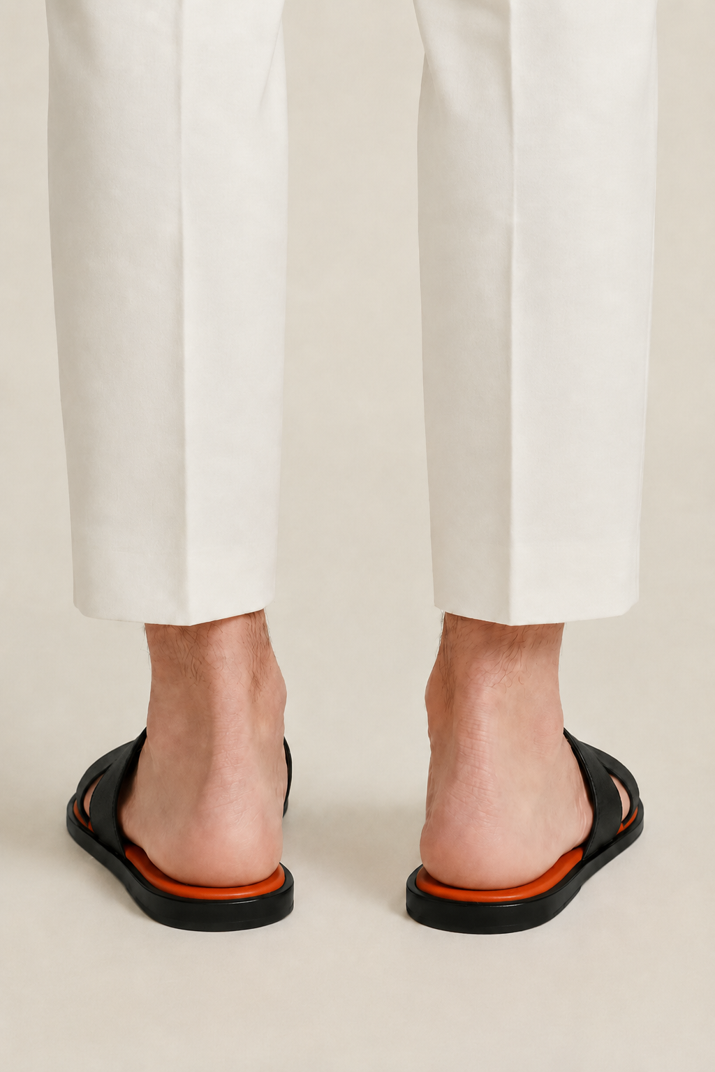 Sorrento Leather Sandal Orange