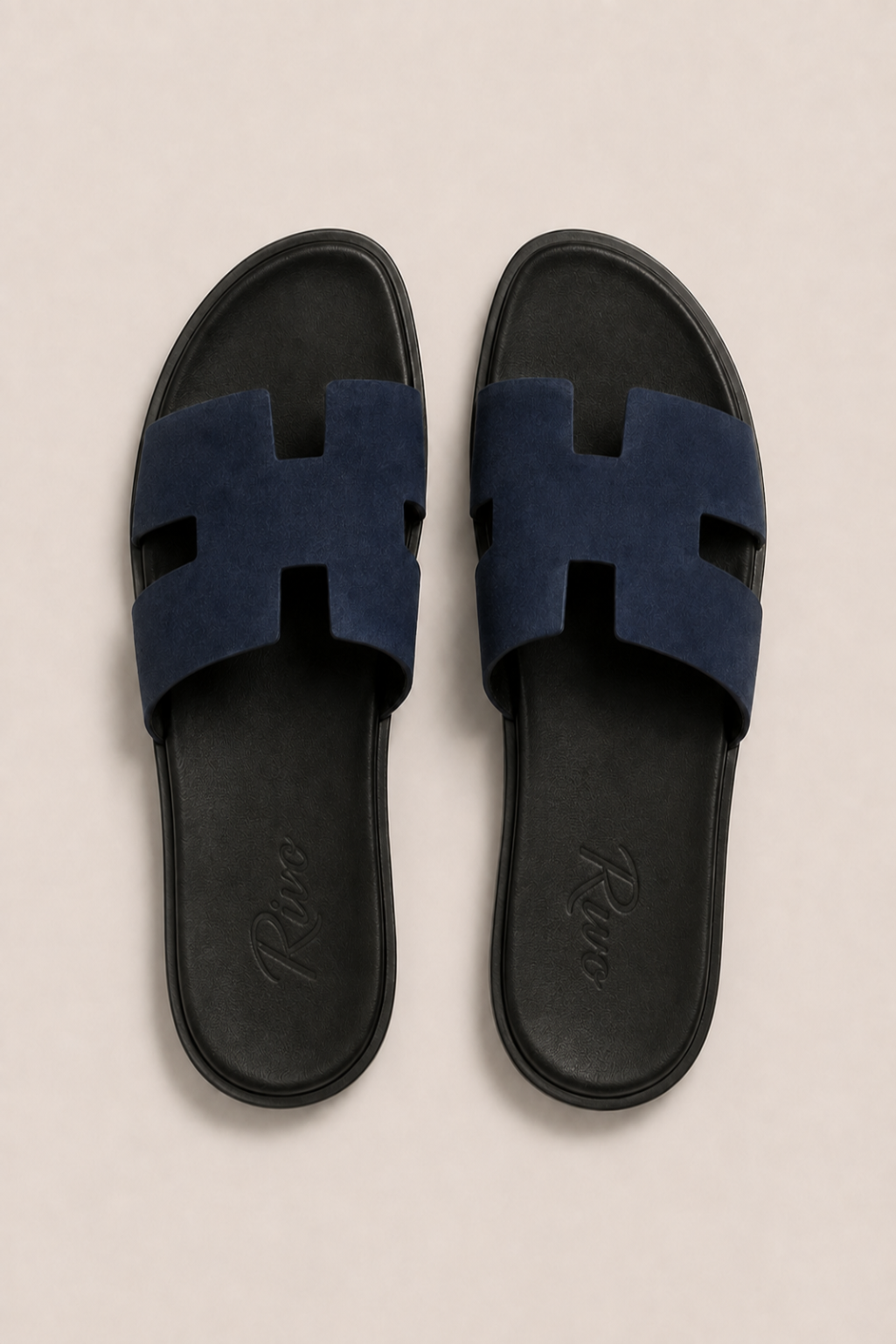 Coastal Suede Sandal Navy