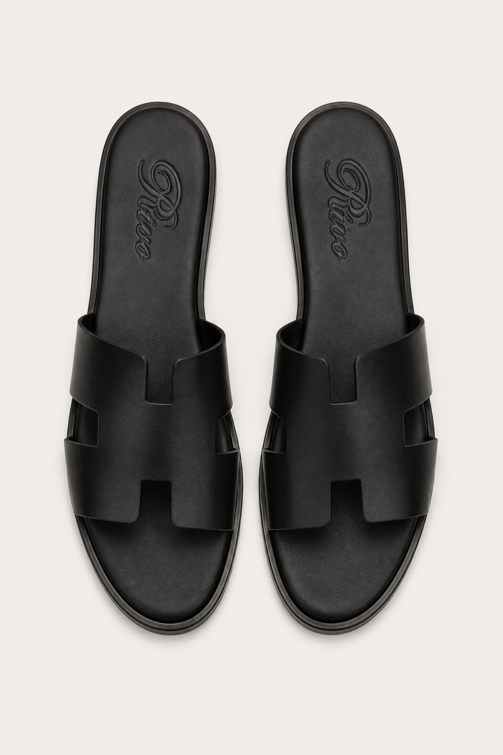 Monaco Leather Sandal Black