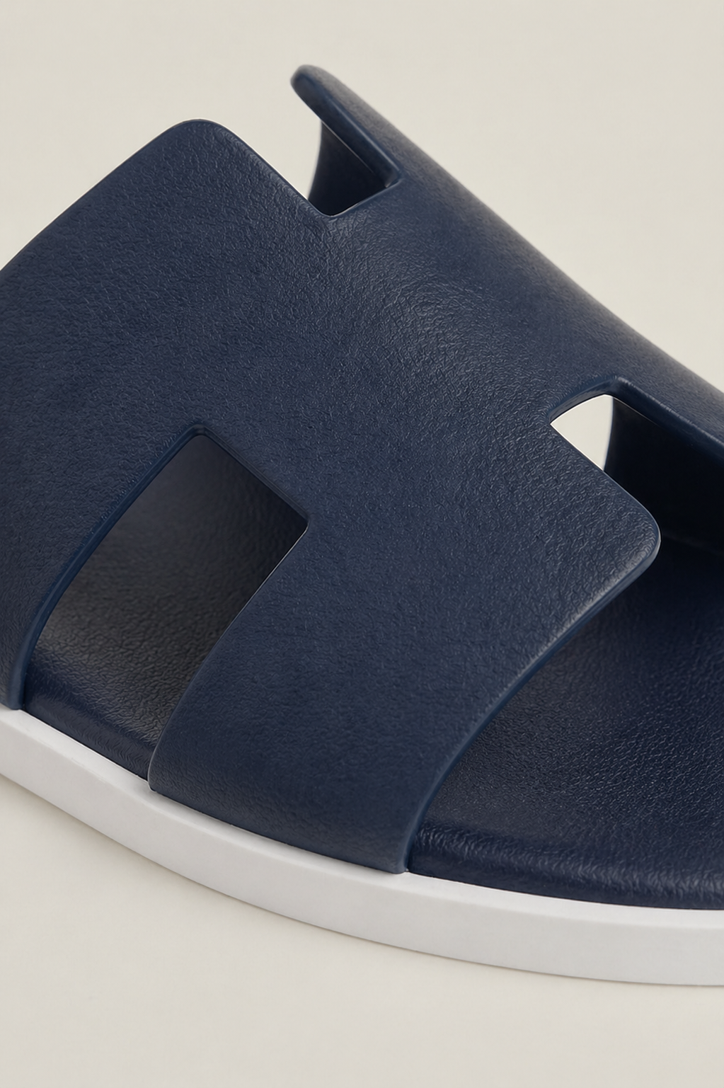 Santorini Leather Sandal Navy