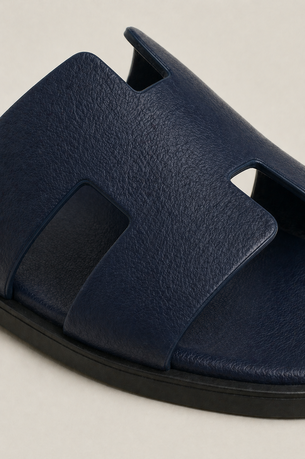 Como Leather Sandal Navy