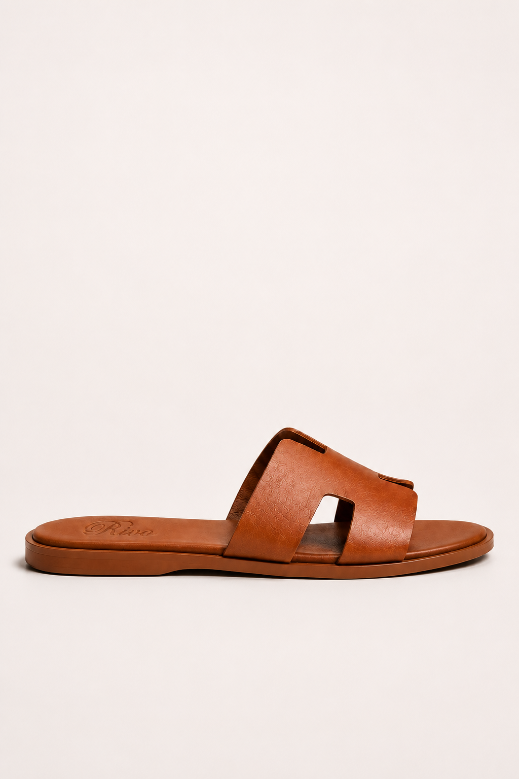 Portofino Leather Sandal Cognac