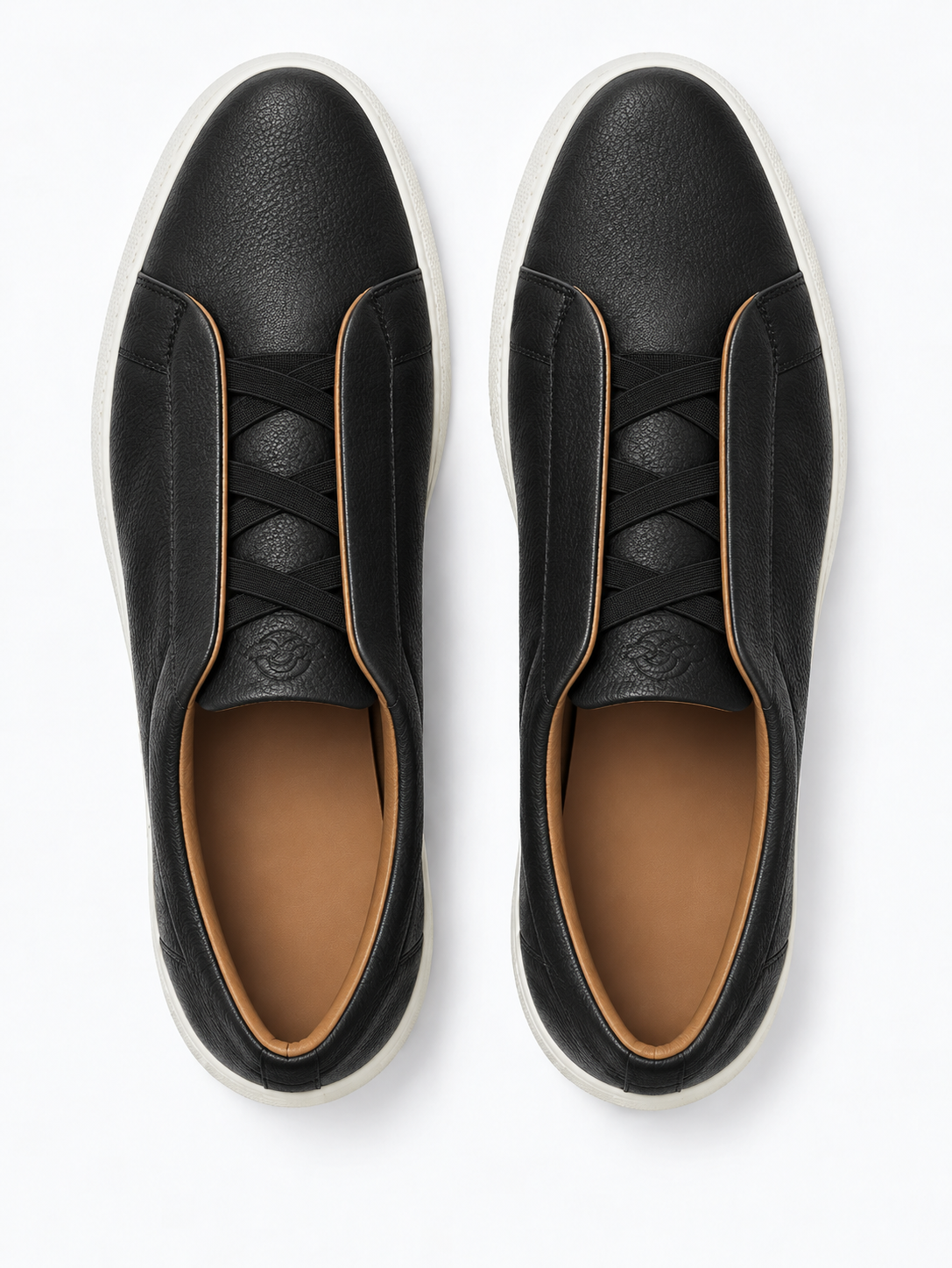 Black & Cognac Leather Avalor Sneaker