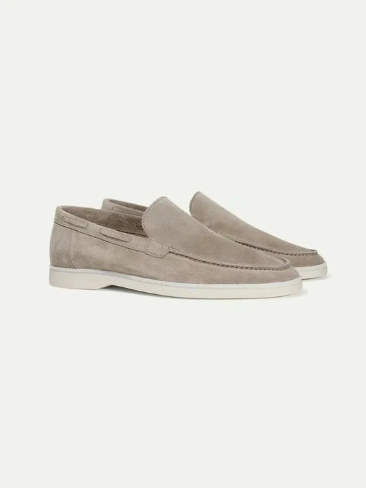 Classic Suède Loafer Light Grey