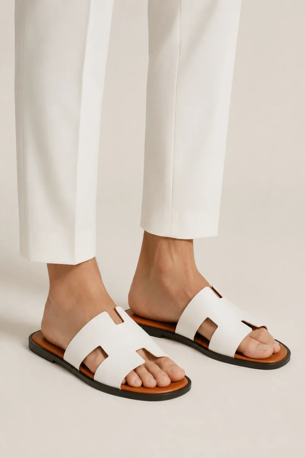 Amalfi Leather Sandal White