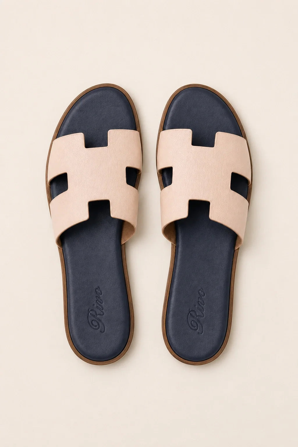 Riviera Leather Sandal Blush