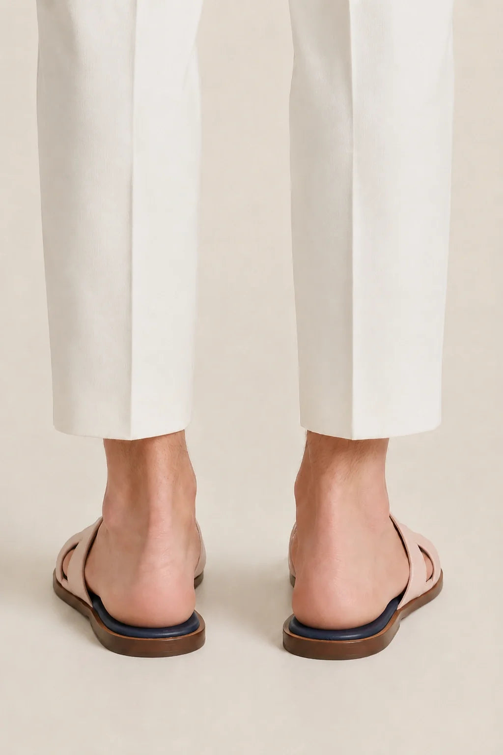 Riviera Leather Sandal Blush