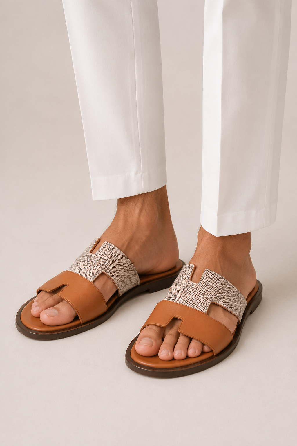Ravello Leather Sandal Tan