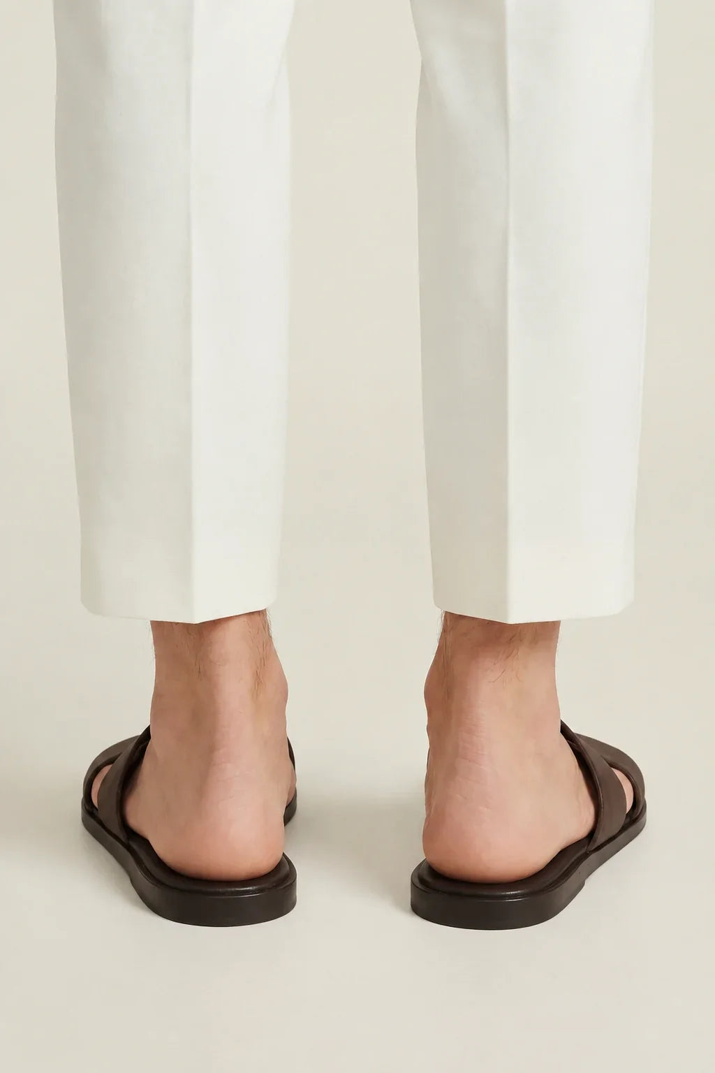 Coastal Leather Sandal Dark Brown