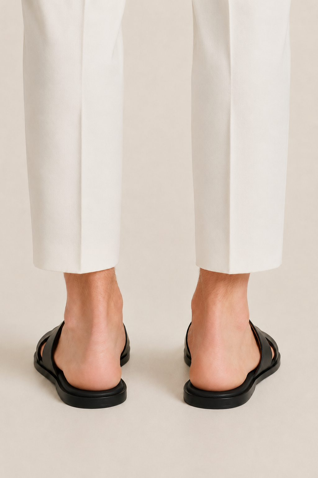 Monaco Leather Sandal Black