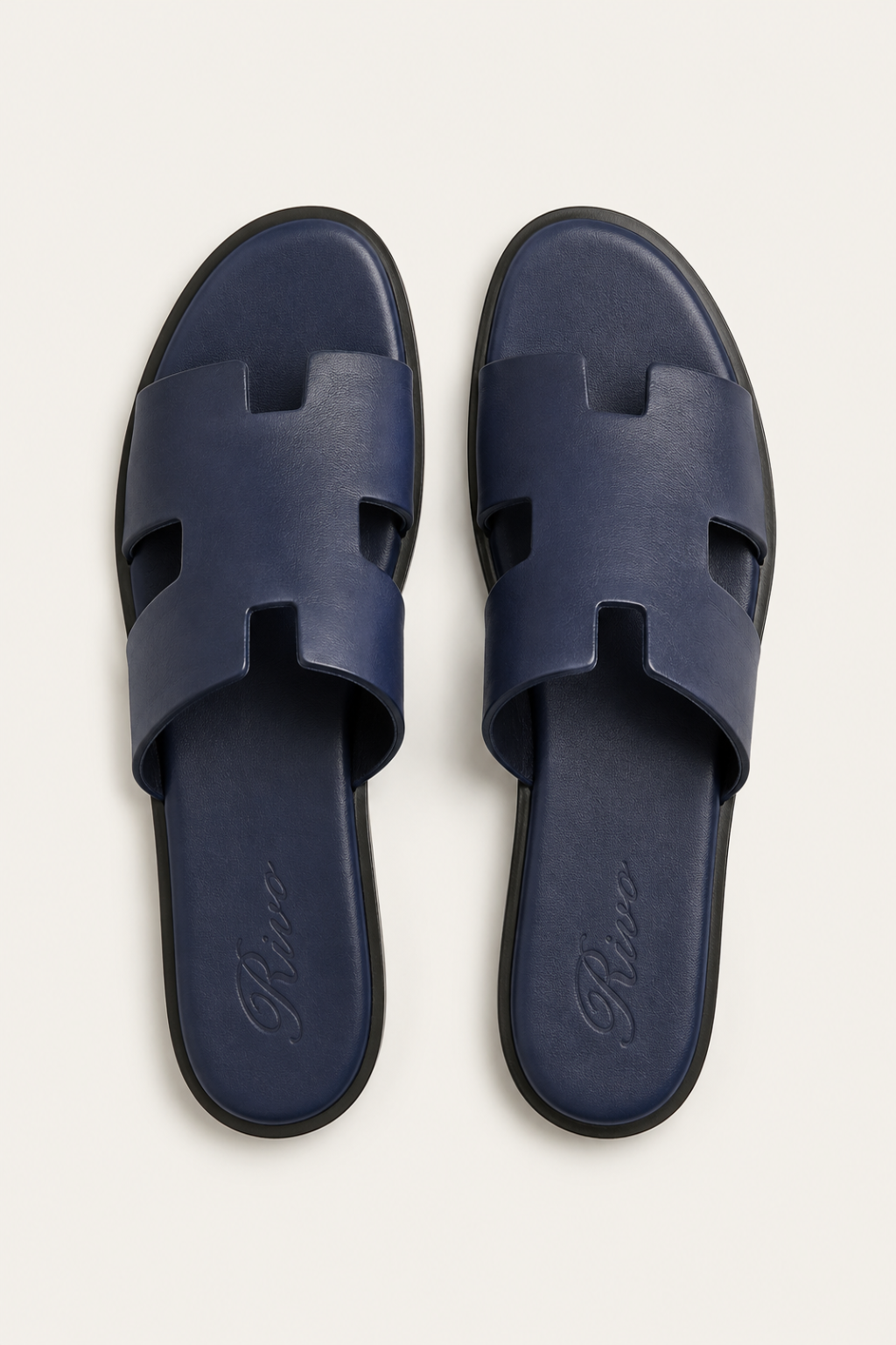 Como Leather Sandal Navy