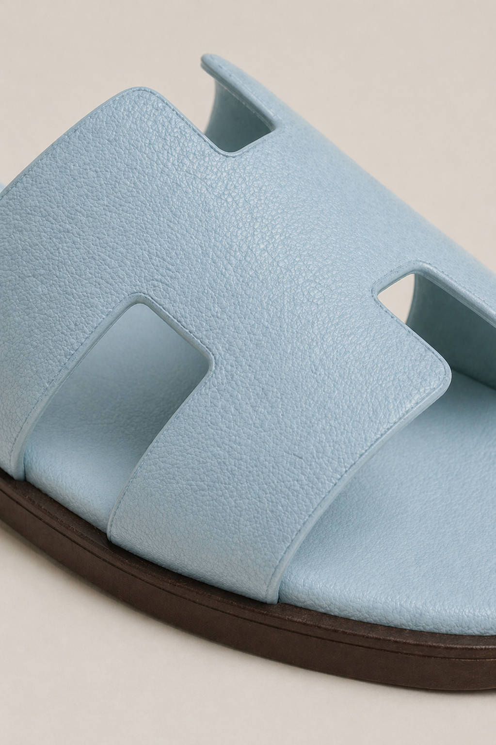 Ischia Leather Sandal Ice Blue