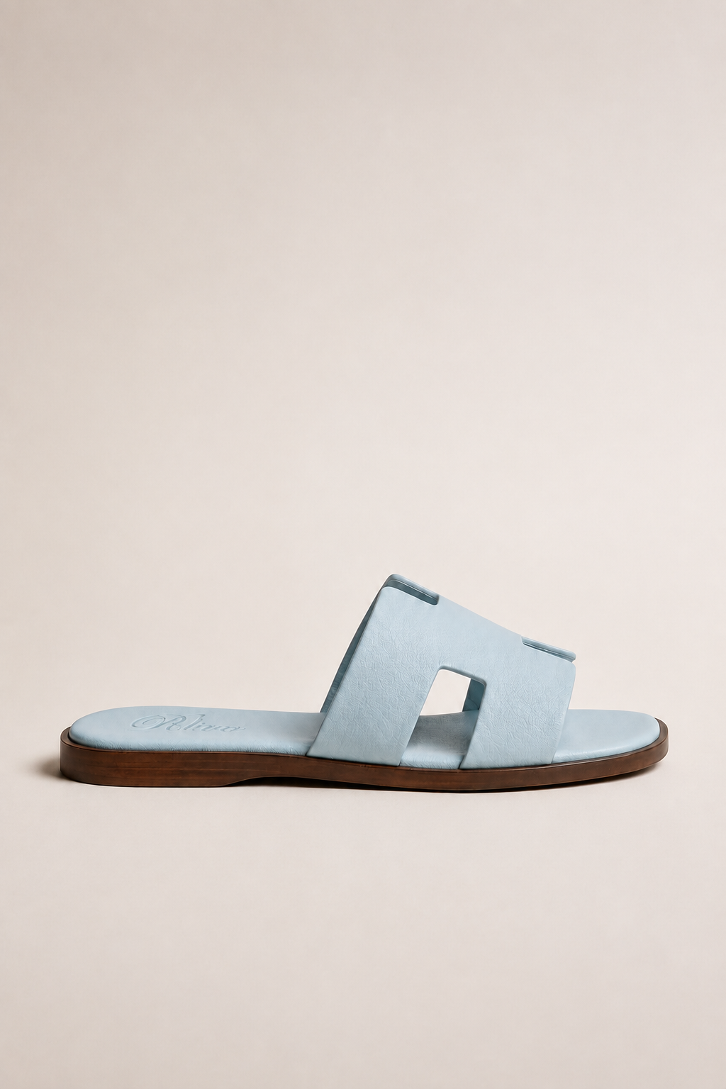Ischia Leather Sandal Ice Blue