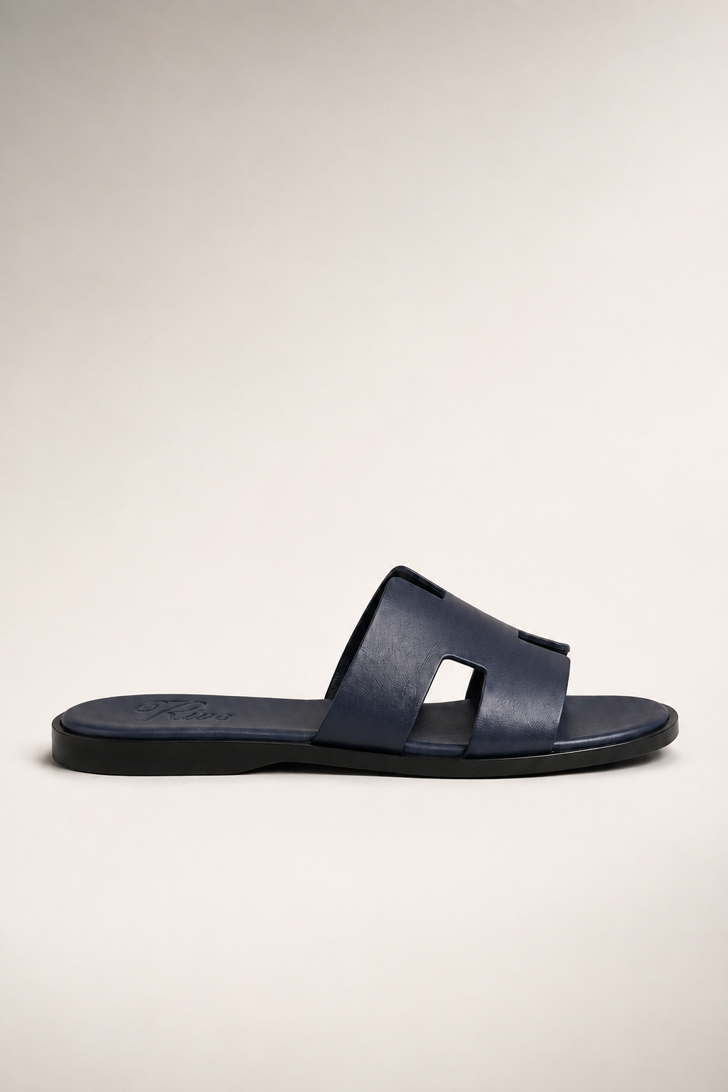Como Leather Sandal Navy
