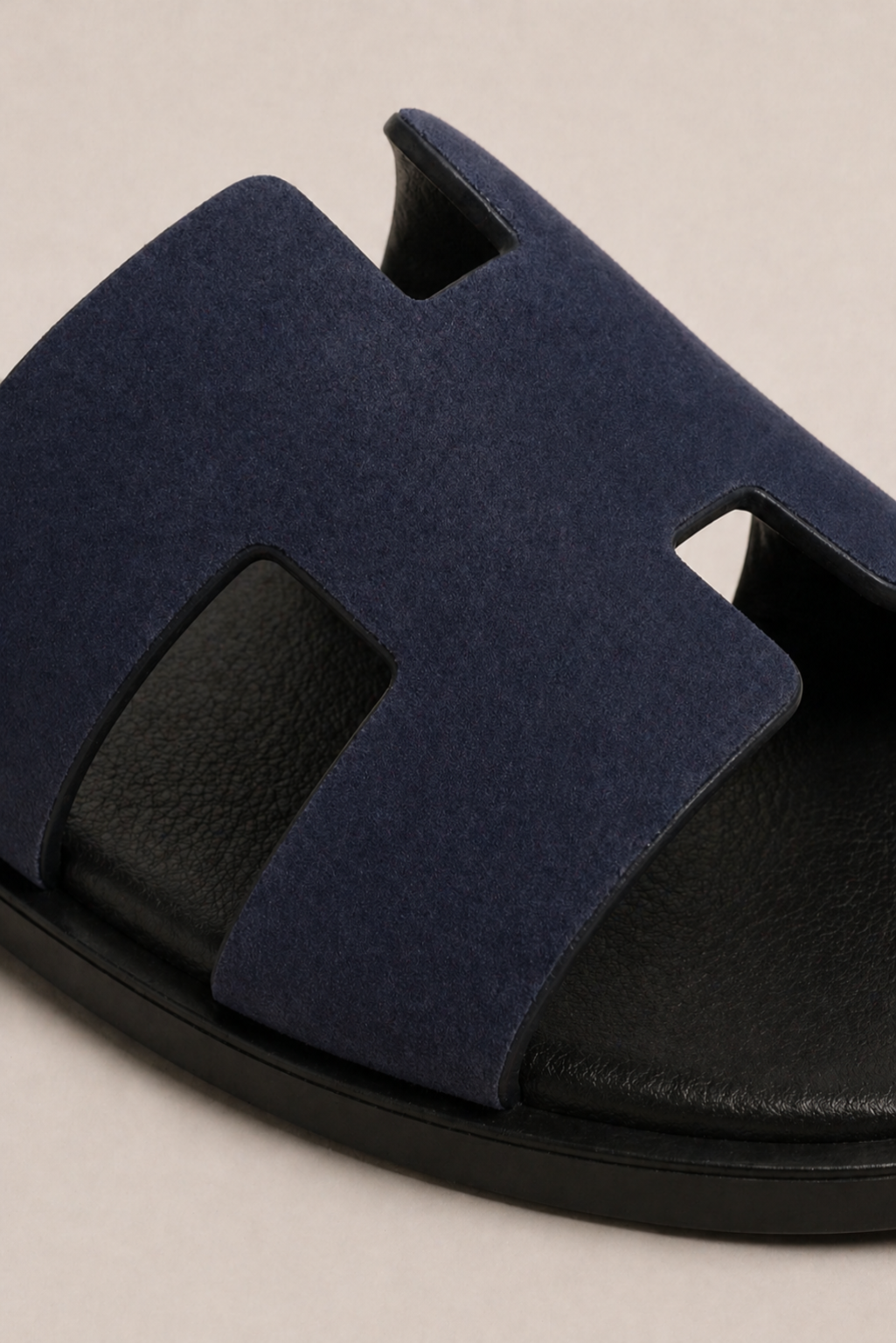 Coastal Suede Sandal Navy
