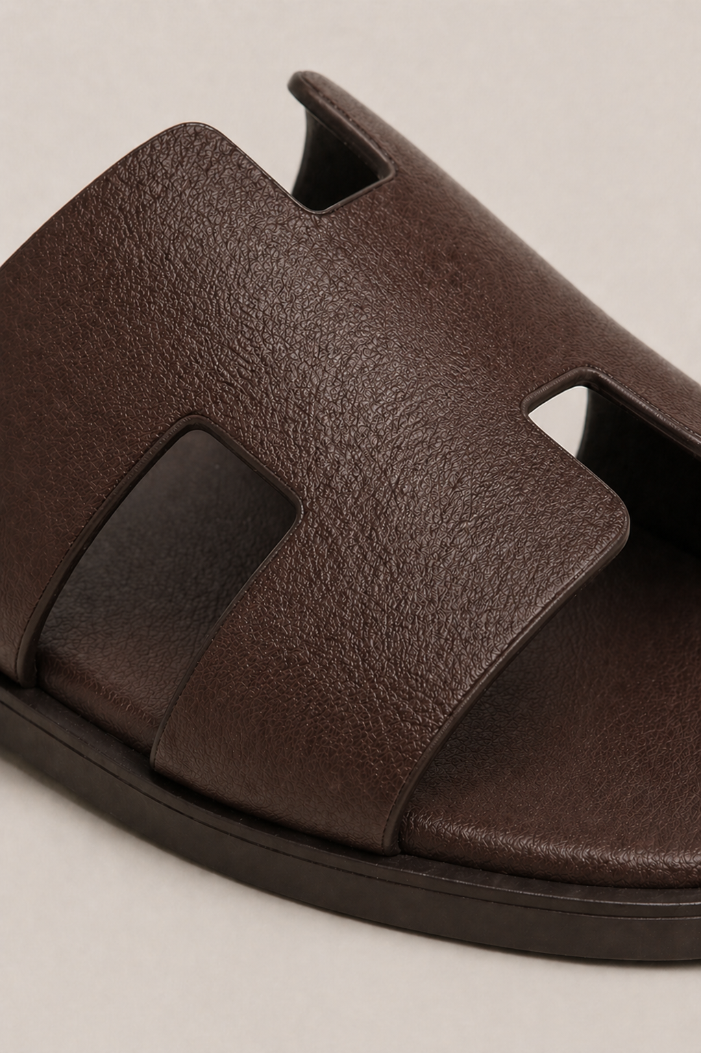 Coastal Leather Sandal Dark Brown