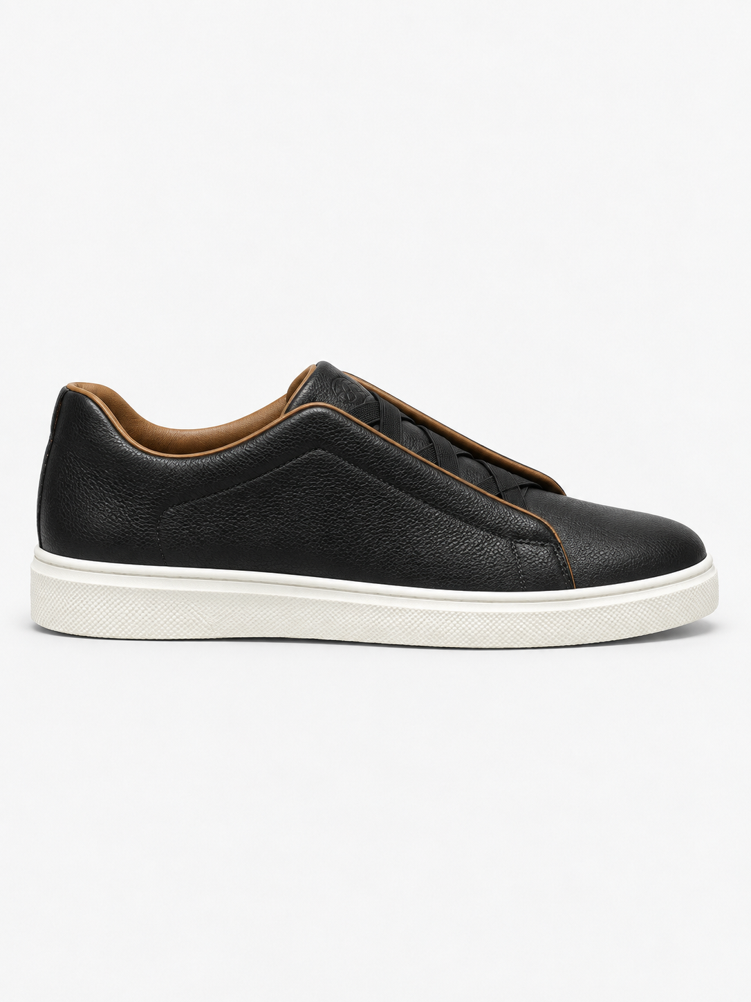 Black & Cognac Leather Avalor Sneaker