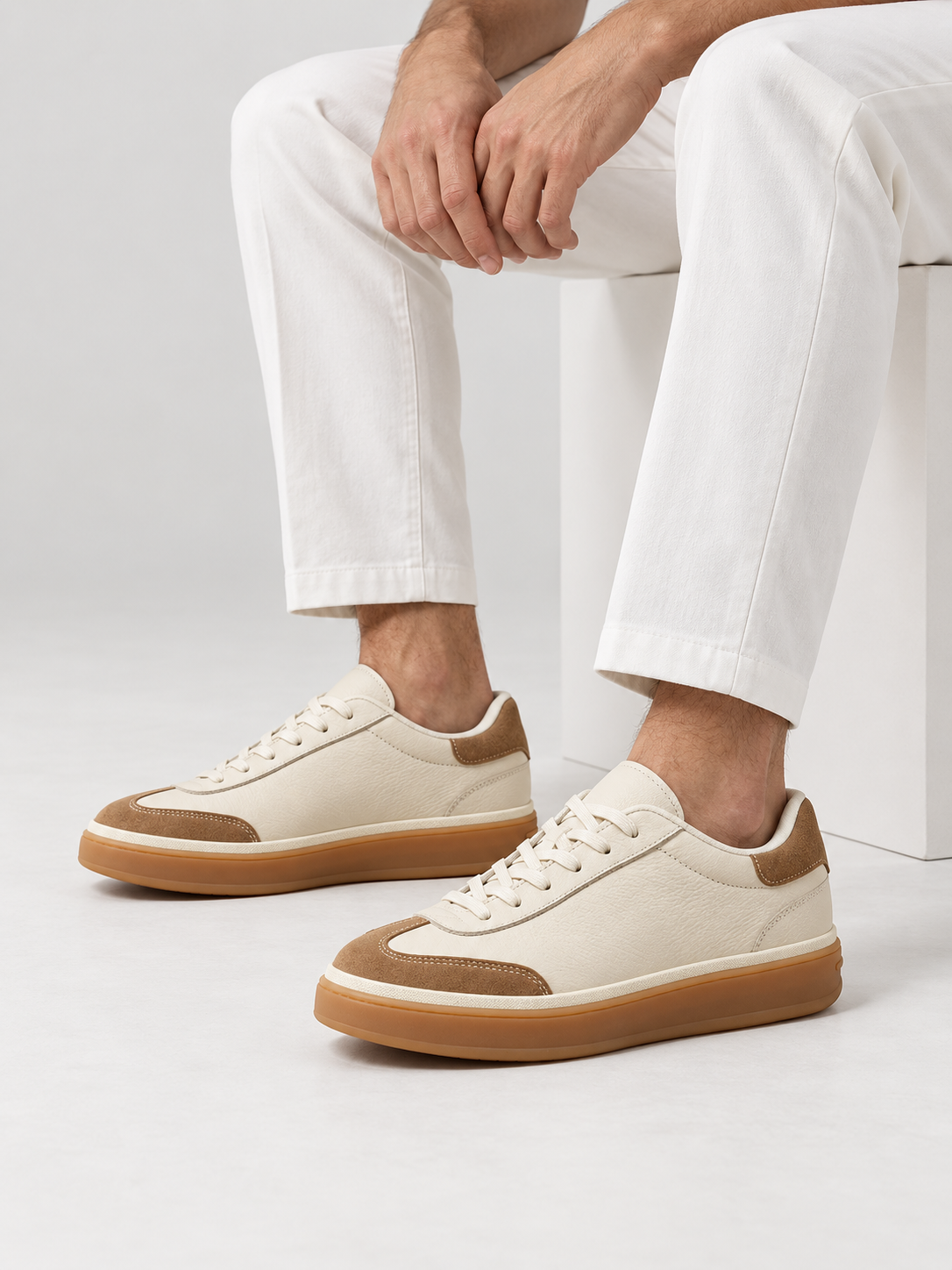 Ivory & Sand Velaro Sneaker
