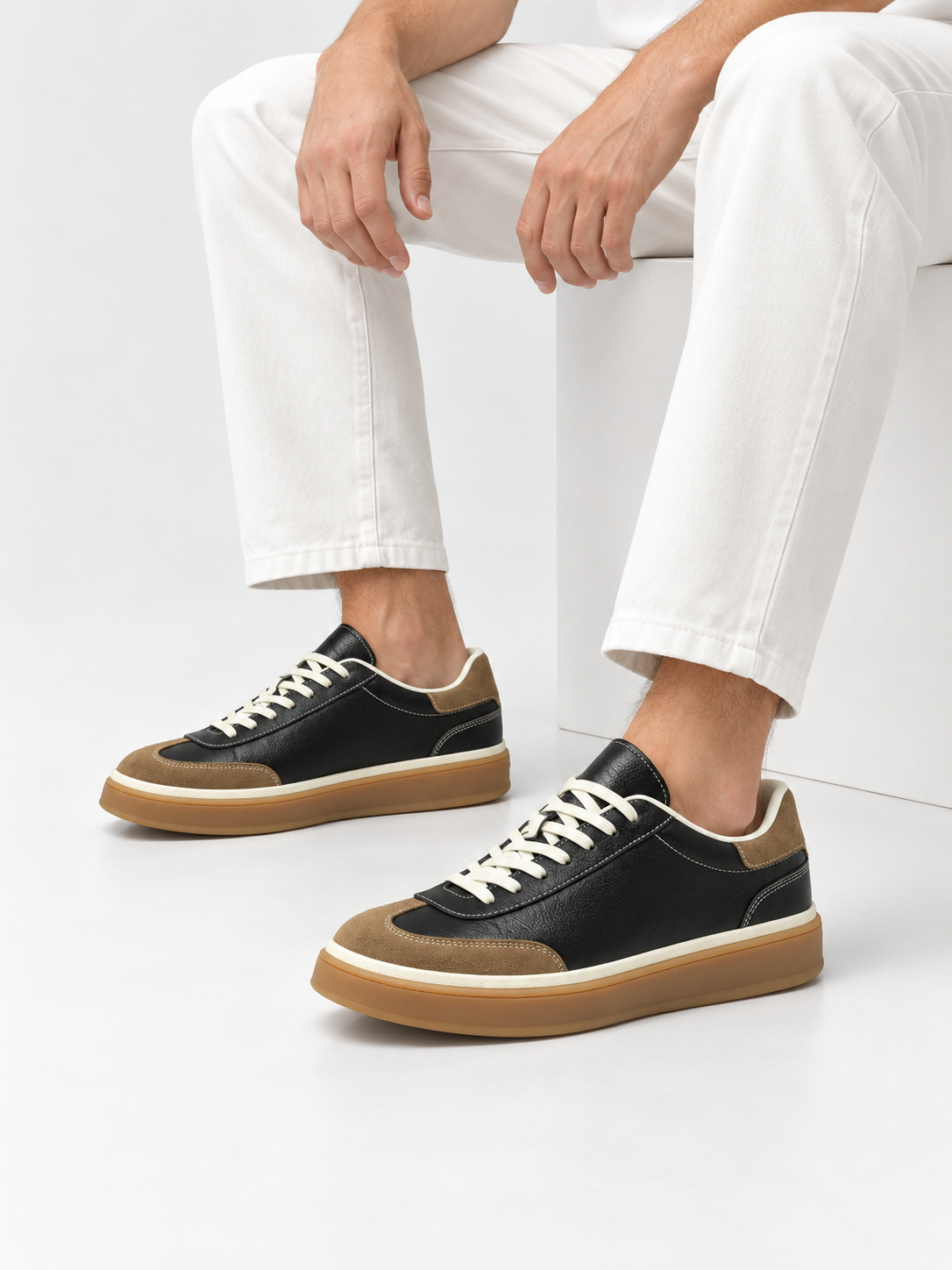 Black & Sand Velaro Sneaker