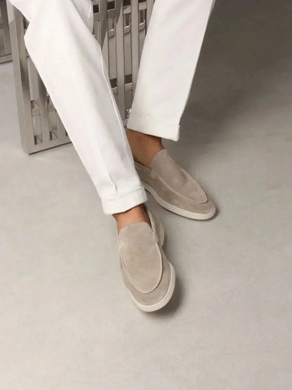 Classic Suède Loafer Light Grey