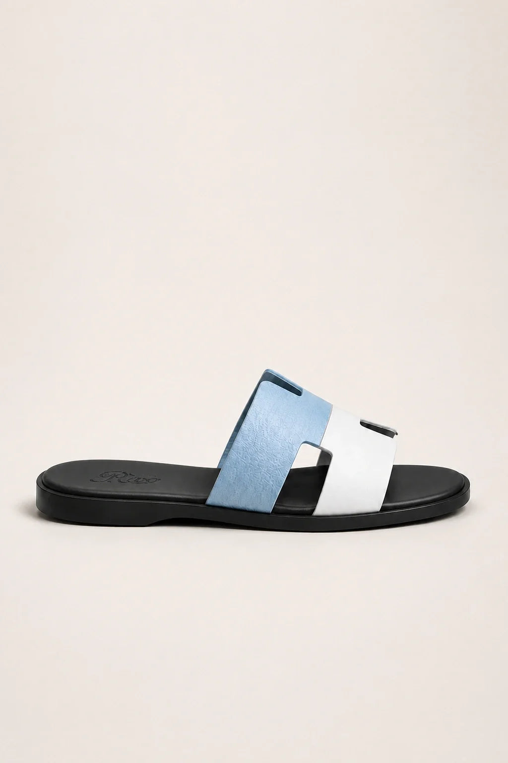 Capri Leather Sandal Sky Blue